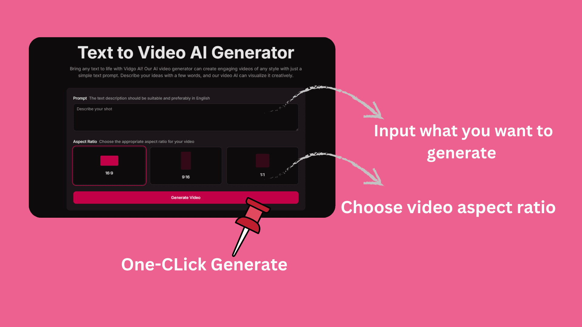 Input testo in video